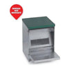Distributeur automatique de nourriture pour volailles, galvanisé, avec trappe 5 kg - Distributeur automatique de nourriture pour poules