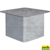 Cover for installation sleeve 90 mm, stainless steel