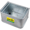 Hot-dip galvanized rectangular trough, 28 l