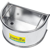Auge demi-ronde en acier inoxydable, 25 l