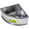 Stainless steel corner trough, 30 l