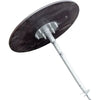 Floor mounting set for pile brush