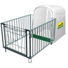 Comfort calf hutch with fencing and plastic sleeper