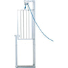 Drop gate with rope operation
