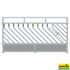 Self-closing feeding fence for sheep Length 2.39 m, 14 feeding openings