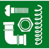 Mounting set tube 60 x 60 mm to post 60 x 60 mm 2x U-bolt, 2x full clamp