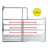 Safety horse panel with sliding gate