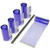 PVC-Streifenvorhang-Set Breite 1,30 m, mit 5 PVC-Streifen